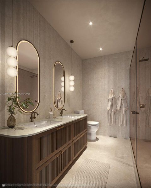 Furnished interior view inside a new home in , Coral Gables (Image 5).