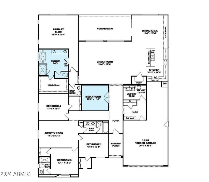 Sedona Floorplan free tub media room_Pag