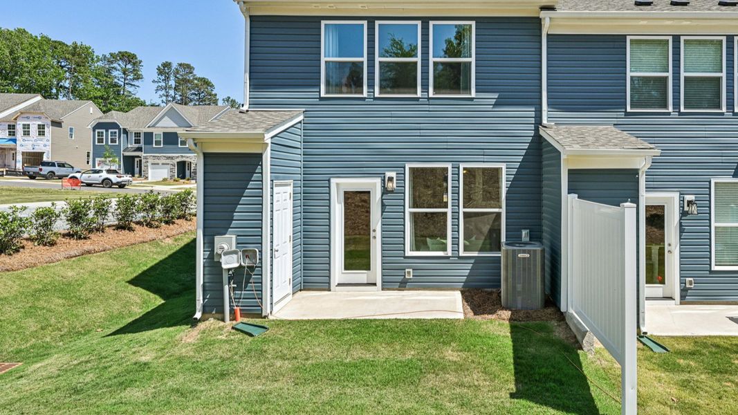 The Litchfield Plan by DRB Homes in Bell Glen Charlotte NC - Backyard The Litchfield Plan by DRB Homes in Bell Glen Charlotte NC - Backyard