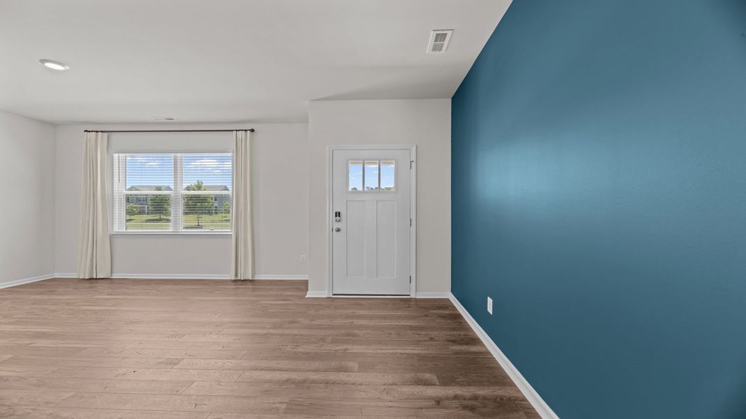 Representative unfurnished interior of a home built from the PEARSON II by D.R. Horton in Clock Road Townhomes, New Bern (Image 13). Representative unfurnished interior of a home built from the PEARSON II by D.R. Horton in Clock Road Townhomes, New Bern (Image 13).