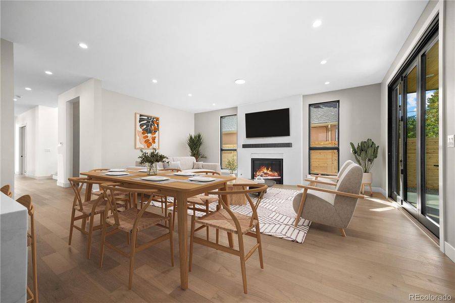 Furnished interior view inside a new home in , Denver (Image 8).