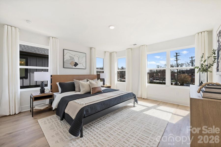 Furnished interior view inside a new home in , Charlotte (Image 17).