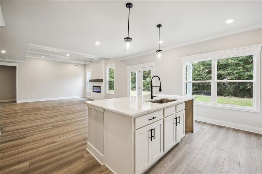 Furnished interior view inside a new home in Rosewood Lake Estates, Hoschton (Image 9).