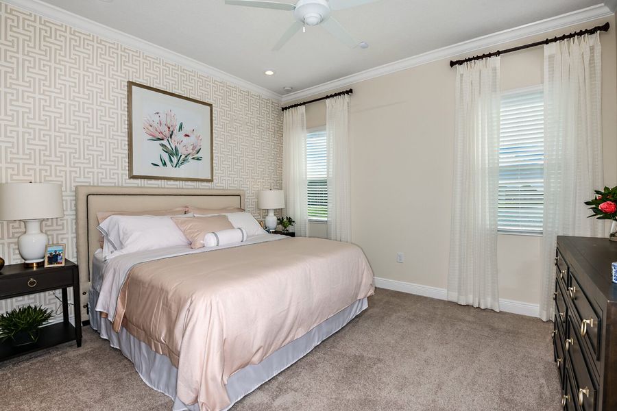 Furnished interior view inside a new home in Kings Gate, Punta Gorda (Image 17).