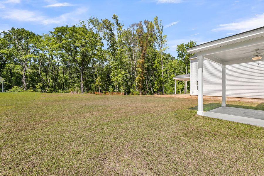 Exterior details and patio area of a home in Central Creek, Goose Creek (Image 19).