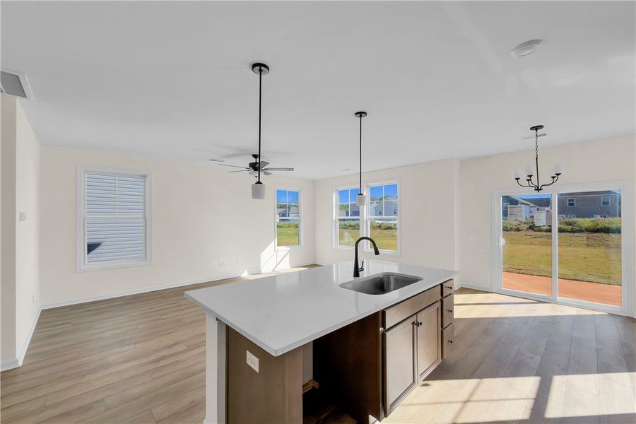 Furnished interior view inside a new home in Brownstone Park, Easley (Image 6).