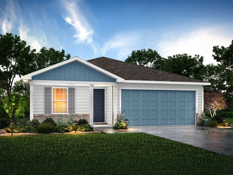 Representative exterior photo of a completed home built from the Washington by National HomeCorp in Forest Ridge, Edgefield, SC (Image 23). Representative exterior photo of a completed home built from the Washington by National HomeCorp in Forest Ridge, Edgefield, SC (Image 23).