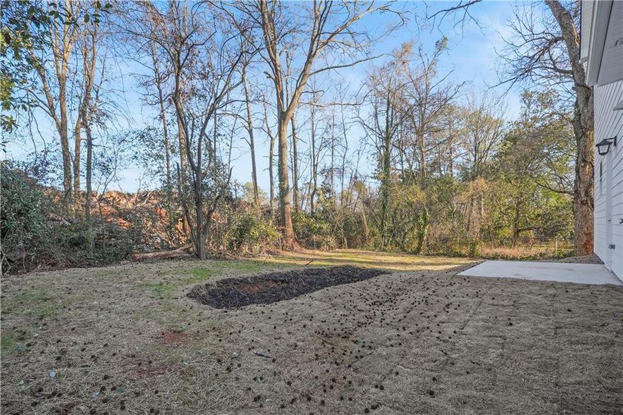 Exterior details and patio area of a home in , Atlanta (Image 3). Exterior details and patio area of a home in , Atlanta (Image 3).
