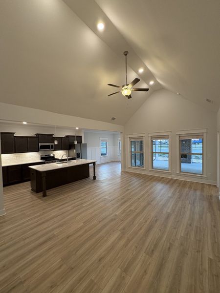 Stock image of completed house. Options and selections will vary in actual house.