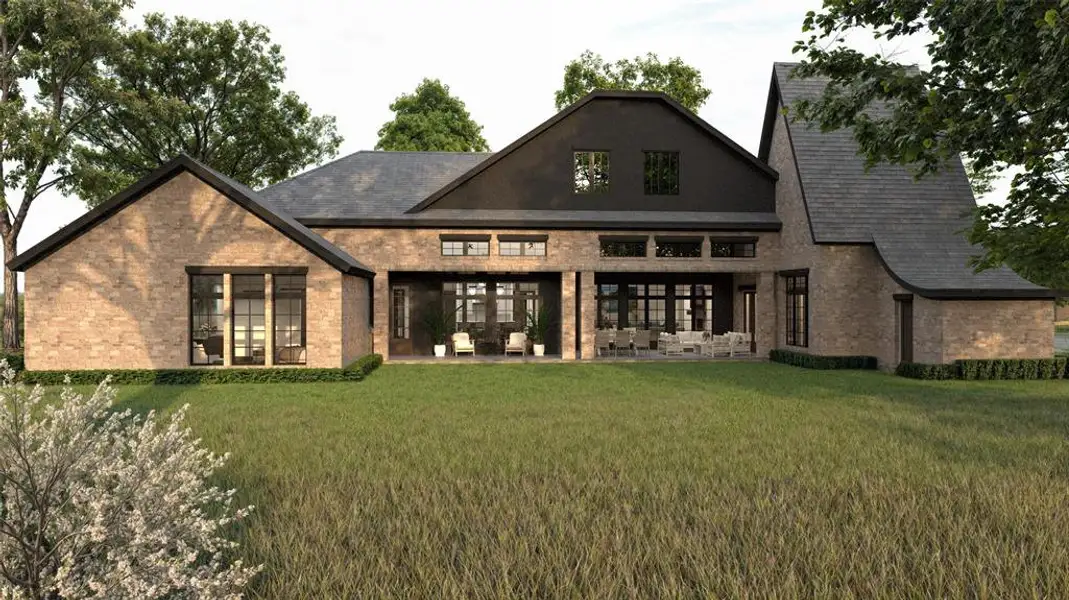 Exterior details and patio area of a home in , Woodway (Image 2). Exterior details and patio area of a home in , Woodway (Image 2).