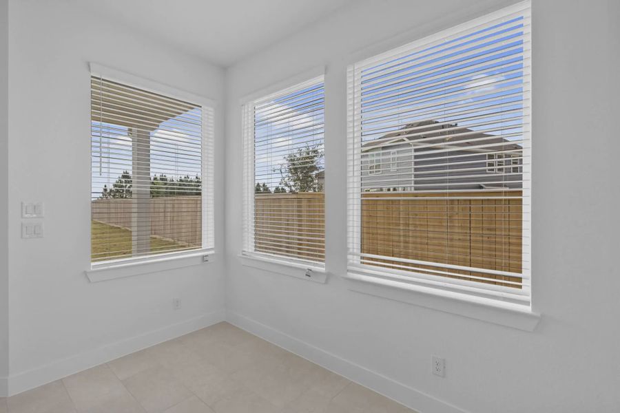Representative unfurnished interior of a home built from the Cheverny by Chesmar Homes in Bridgeland Chateau, Cypress (Image 22).