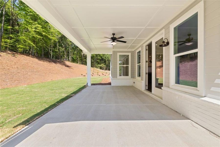 Exterior details and patio area of a home in , Gainesville (Image 35).