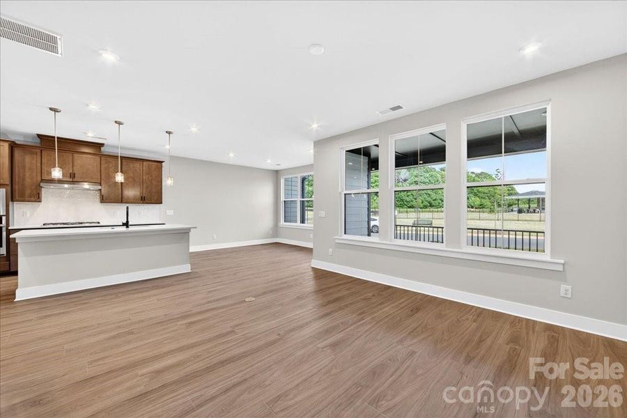 Open concept first floor