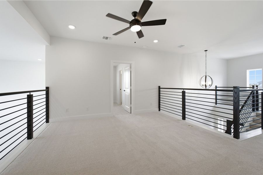 Spacious, unfurnished interior of a new home in Santa Rita Ranch, Liberty Hill (Image 58). Spacious, unfurnished interior of a new home in Santa Rita Ranch, Liberty Hill (Image 58).