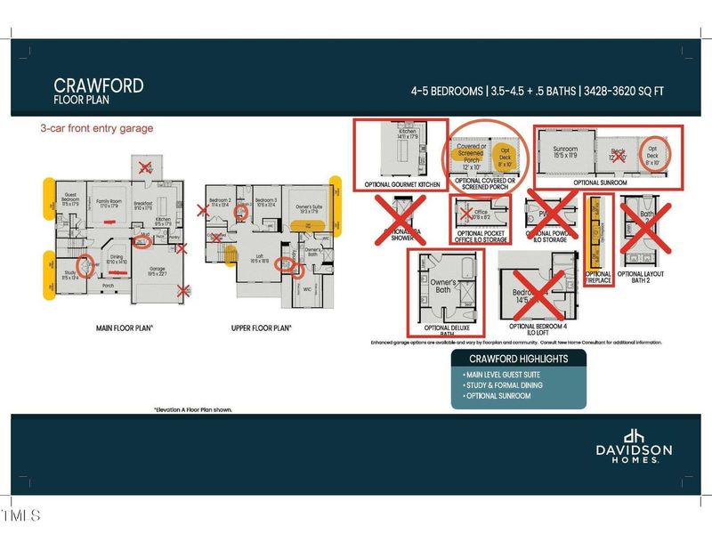 2D floor plan layout of this home in Laneridge Estates, Raleigh, NC (Image 3).