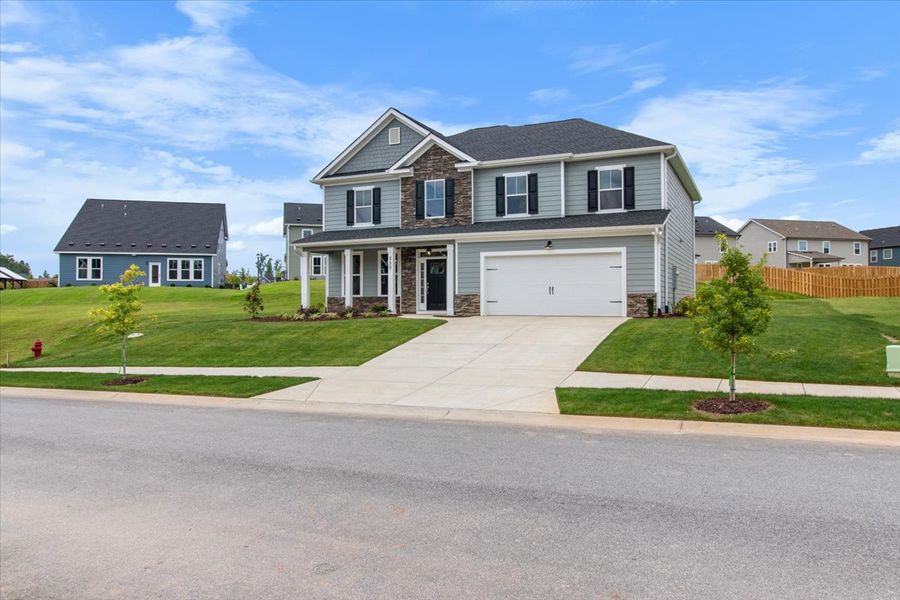 Front Exterior | 250 Prominence Drive in Tillery Park by Ivey Homes Front Exterior | 250 Prominence Drive in Tillery Park by Ivey Homes