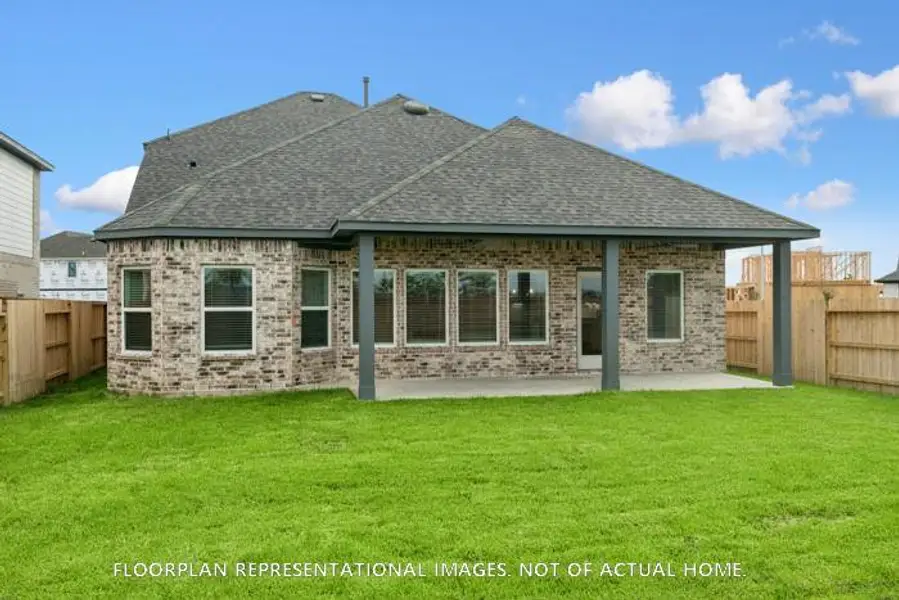 Exterior details and patio area of a home in Hallimore Ranch, Rosenberg (Image 3).