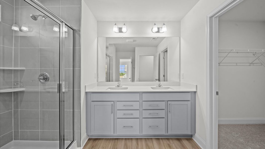 Representative furnished interior of a home built from the Jasmine by DRB Homes in Essex Village, Franklinton (Image 31).