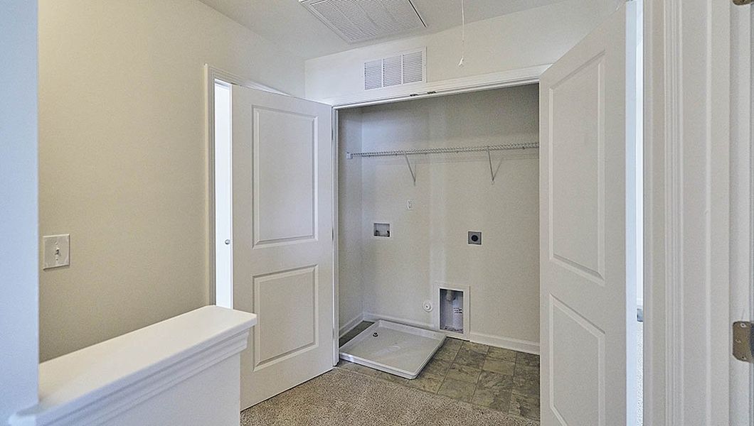 Representative unfurnished interior of a home built from the Rachel by D.R. Horton in Fishel Village, Winston-Salem (Image 19). Representative unfurnished interior of a home built from the Rachel by D.R. Horton in Fishel Village, Winston-Salem (Image 19).