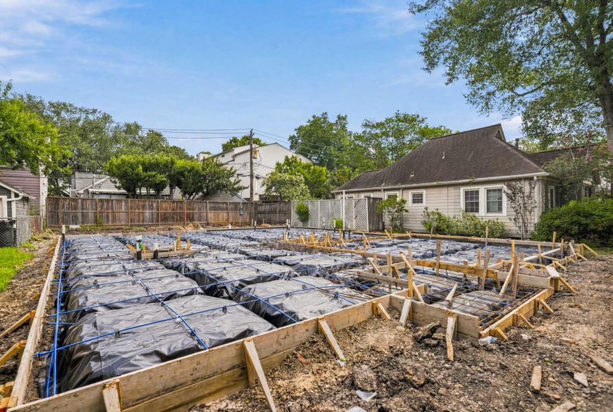 In-progress construction of a new home in , Houston, TX (Image 22).