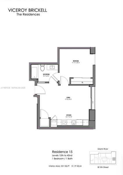 2D floor plan layout of this home in , Miami, FL (Image 4).