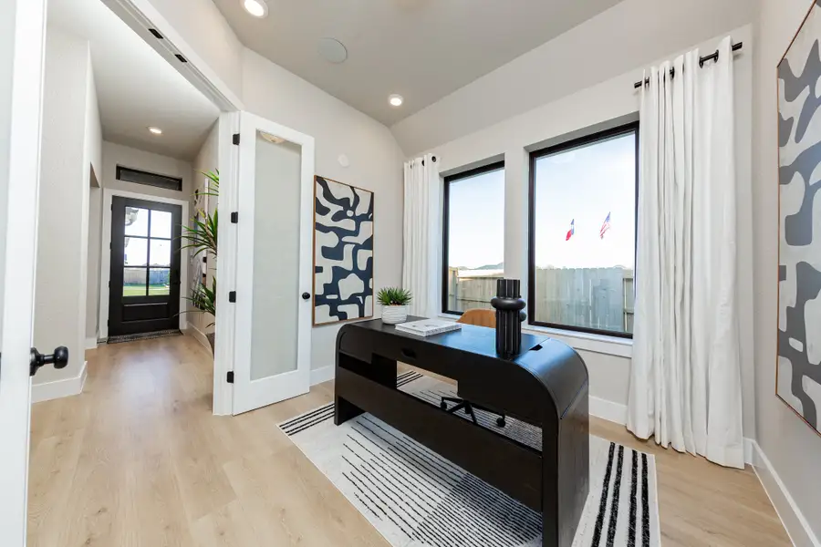 Representative furnished interior of a home built from the Cambridge by Beazer Homes in Arabella on the Prairie, Richmond (Image 4).