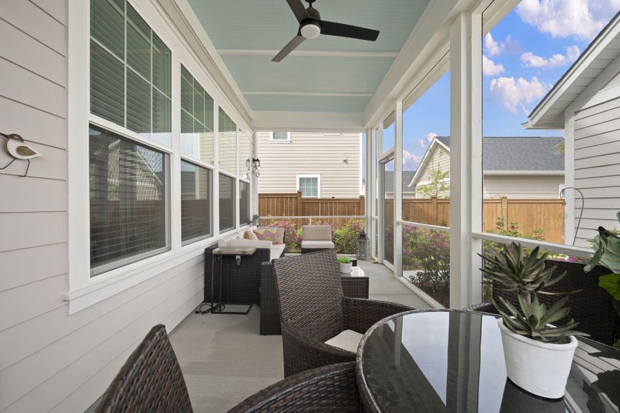 Exterior details and patio area of a home in Midtown at Nexton, Summerville (Image 25).