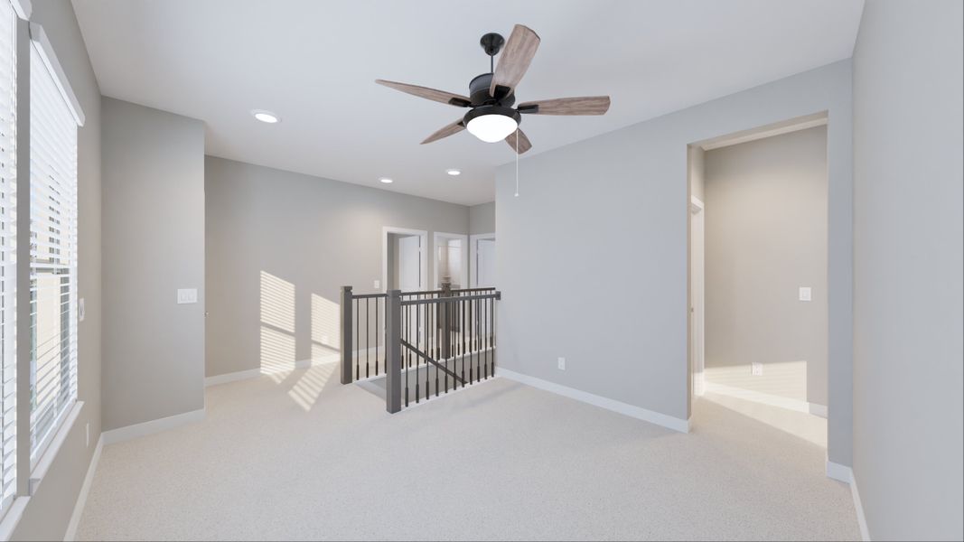 Representative unfurnished interior of a home built from the Newport by Tricoast Homes in Summer Place  35', Montgomery (Image 45).