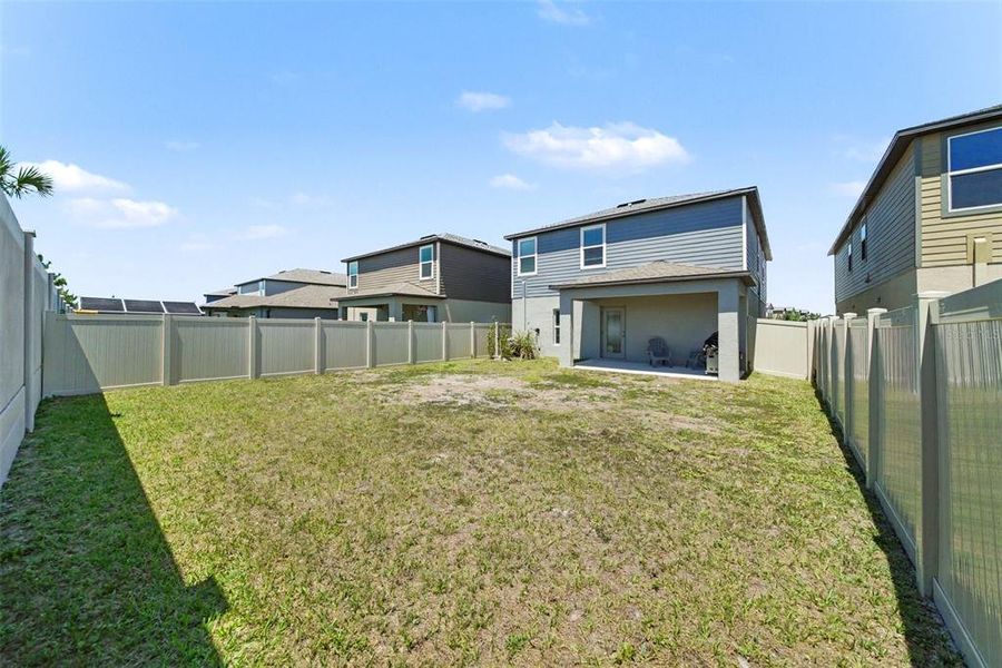 Exterior details and patio area of a home in Two Rivers, Zephyrhills (Image 24).