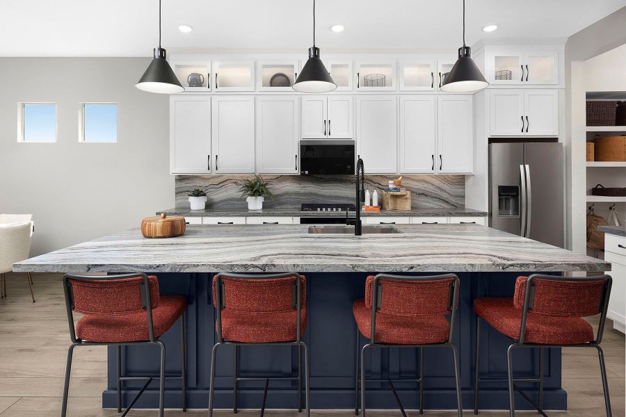 Representative furnished interior of a home built from the Burgundy by Mattamy Homes in White Tank Vistas, Waddell (Image 5).