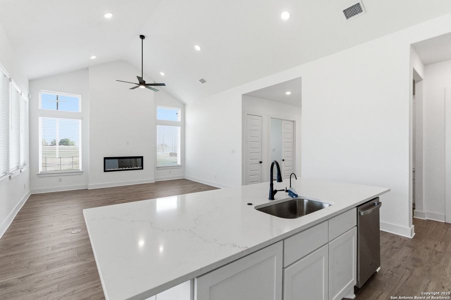 Furnished interior view inside a new home in Sienna Lakes, San Antonio (Image 6).