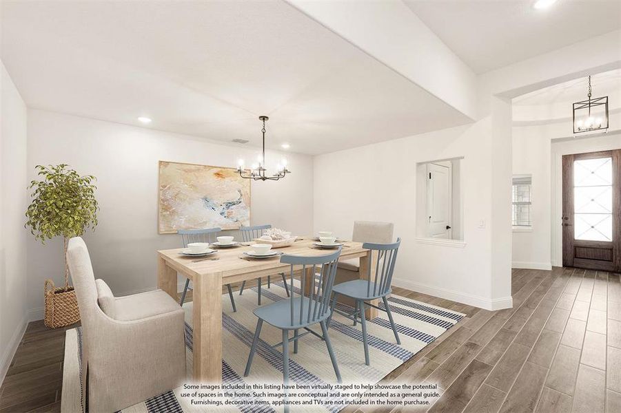 Furnished interior view inside a new home in Glenbrook, Red Oak (Image 9).