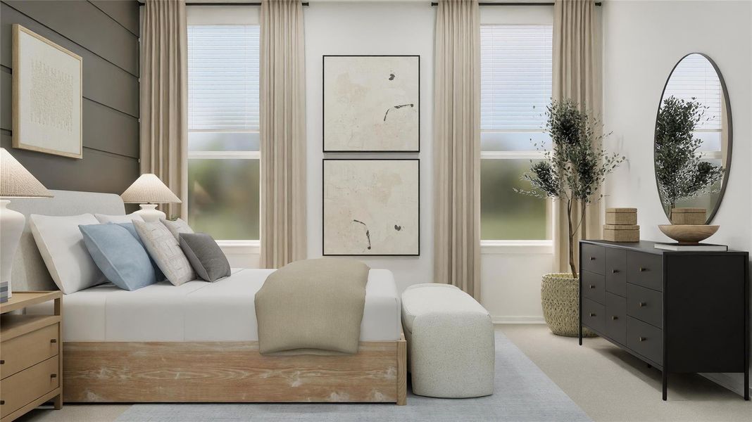 Furnished interior view inside a new home in Anniston, Katy (Image 4).