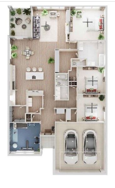 2D floor plan layout of this home in , Kaufman, TX (Image 4).