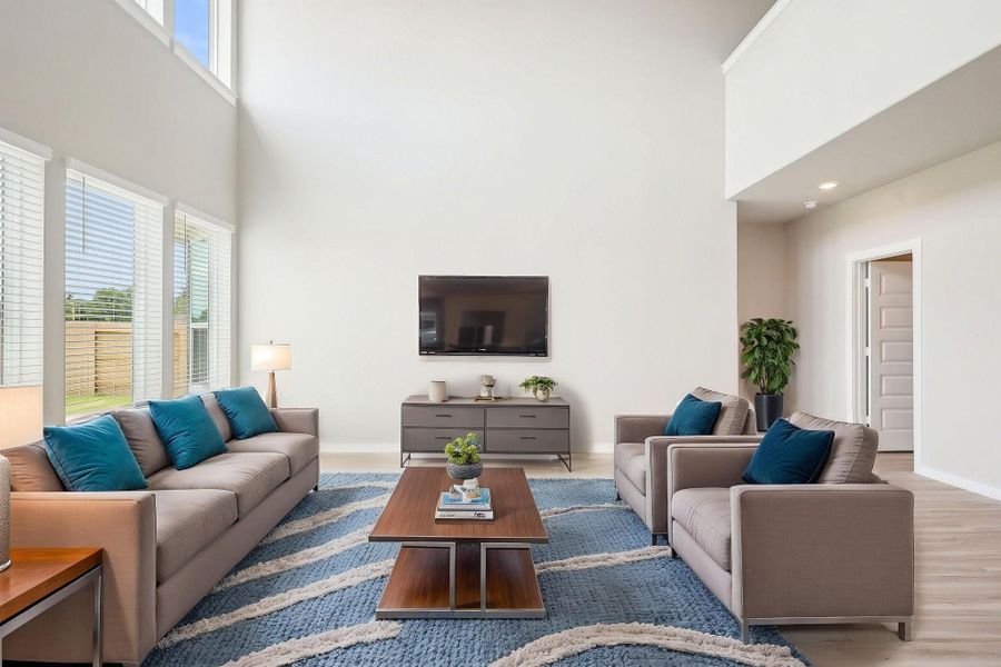 Photo is not of the actual home, but is an inspirational photo of builder’s model home and may depict options, furnishings, and/or decorator features that are not included