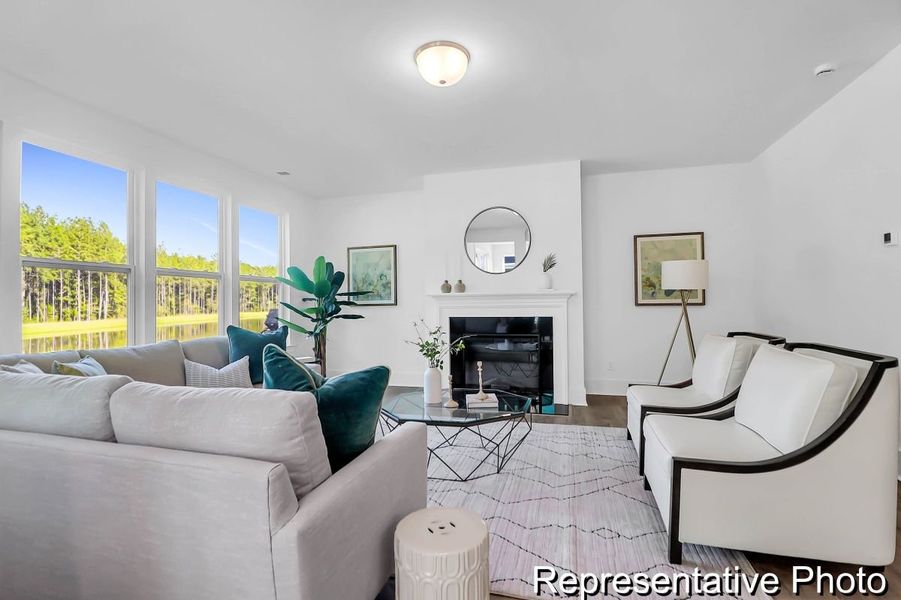 Furnished interior view inside a new home in Homecoming, Ravenel (Image 6).