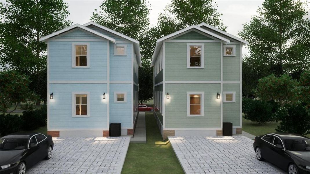 Front exterior of a new home in , Tampa, FL, highlighting curb appeal (Image 5). Front exterior of a new home in , Tampa, FL, highlighting curb appeal (Image 5).