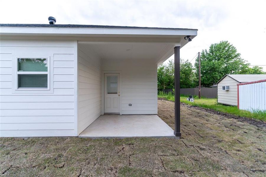 Exterior details and patio area of a home in , Cooper (Image 3). Exterior details and patio area of a home in , Cooper (Image 3).