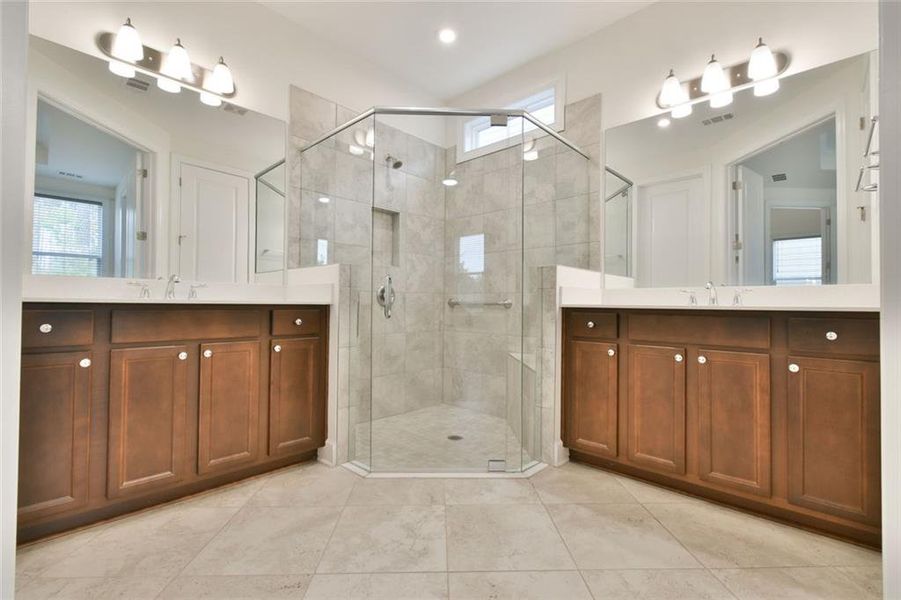 Furnished interior view inside a new home in , Hoschton (Image 9).