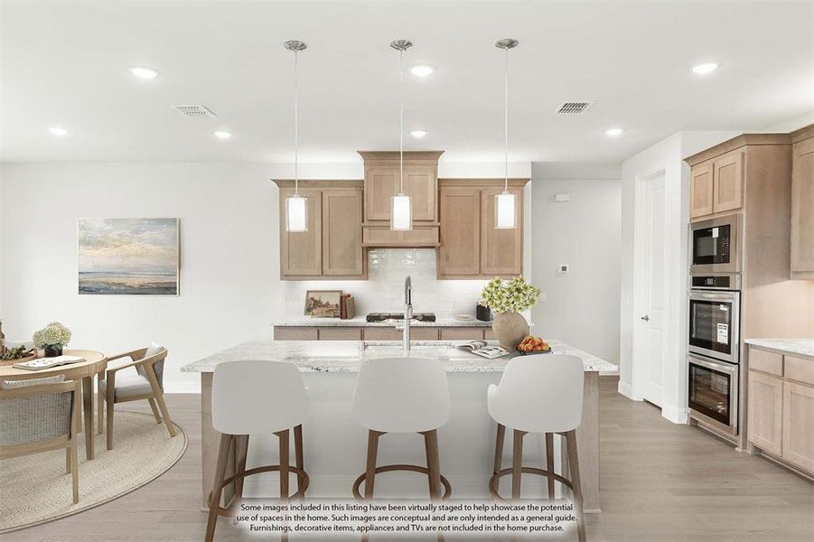 Furnished interior view inside a new home in Chaparral Park, Oak Point (Image 7).