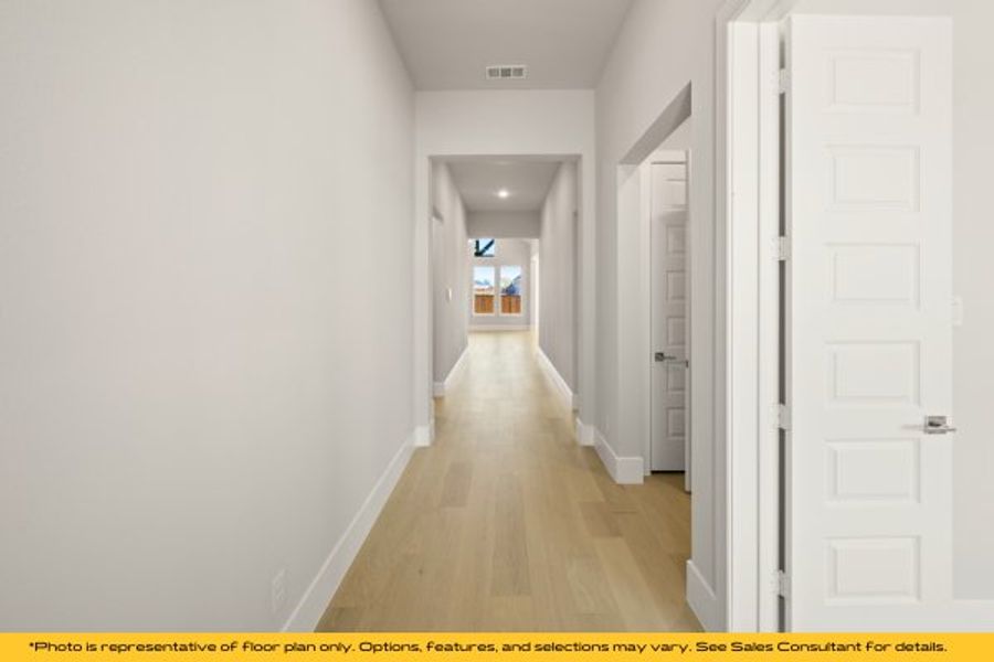 Representative unfurnished interior of a home built from the Breckenridge by Stonefield Homes in Heath Golf and Yacht Club, Rockwall (Image 23).
