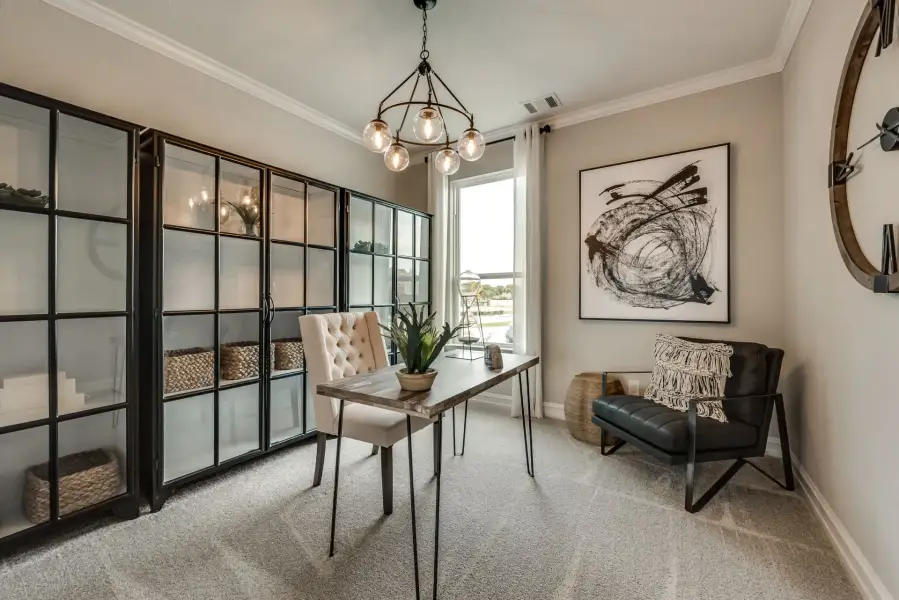 Representative furnished interior of a home built from the Chilton by Pulte Homes in Spring Branch Preserve, Montgomery (Image 10).