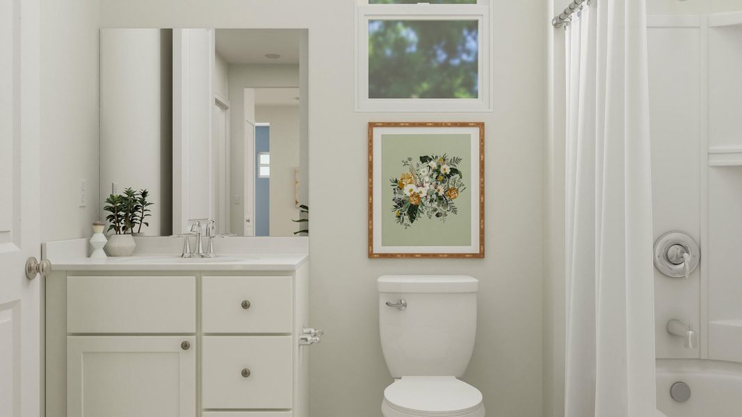 Furnished interior view inside a new home in Horizons at Summers Corner | 55+, Summerville (Image 6).