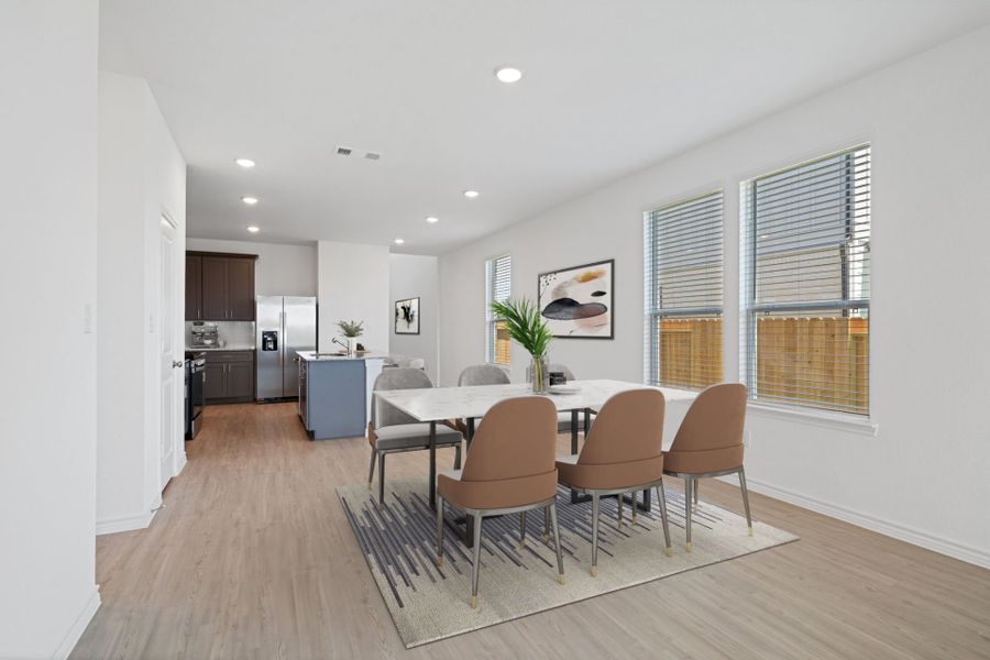 Virtually Staged Dining Area