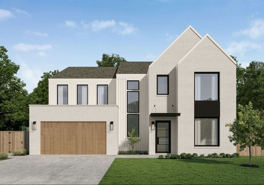 Front exterior of a new home in , Dallas, TX, highlighting curb appeal (Image 1). Front exterior of a new home in , Dallas, TX, highlighting curb appeal (Image 1).