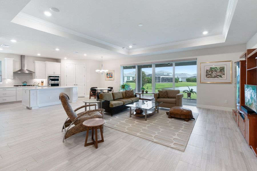 Furnished interior view inside a new home in , Port St. Lucie (Image 35).