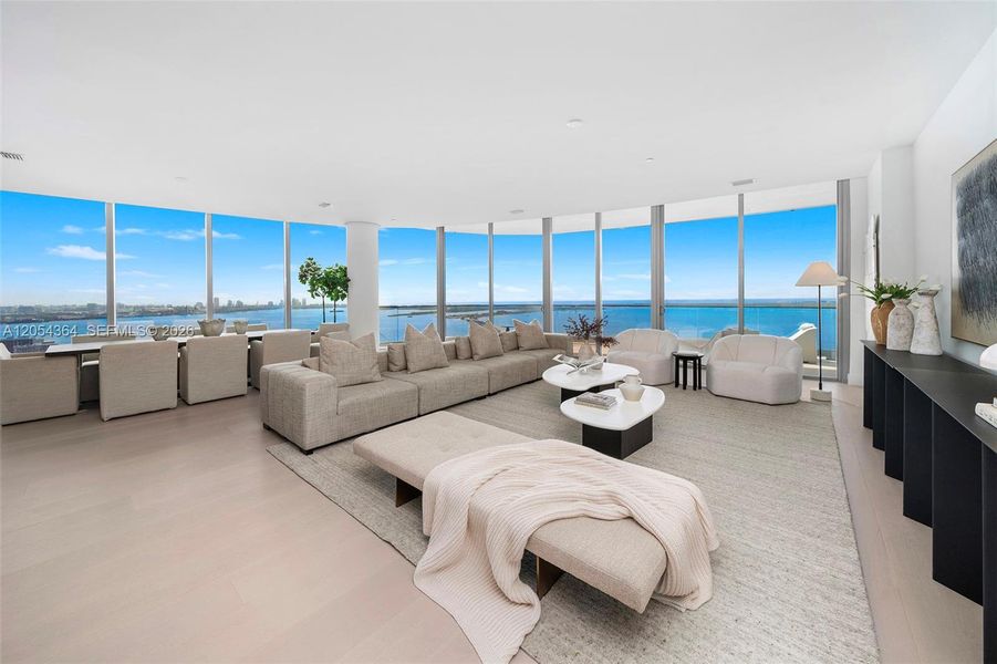 Furnished interior view inside a new home in , Miami (Image 5). Furnished interior view inside a new home in , Miami (Image 5).