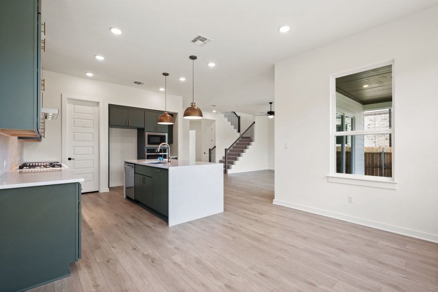 Furnished interior view inside a new home in Heritage, Dripping Springs (Image 8).
