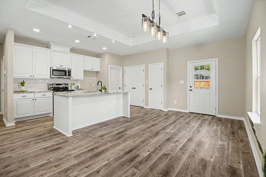 Furnished interior view inside a new home in , Hearne (Image 3). Furnished interior view inside a new home in , Hearne (Image 3).