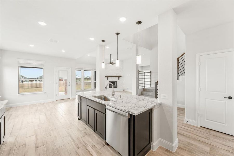 Furnished interior view inside a new home in Stone River Glen 60s, Royse City (Image 13).
